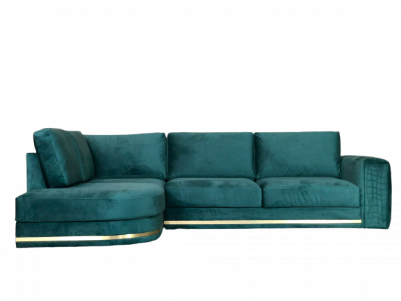 Угловой диван с модулем-лежаком